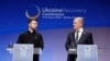 Predsjednici Ukrajine i Njemačke, Volodimir Zelenski i Olaf Šolc, tokom zajedničke konferencije za štampu u okviru Konferencije za obnovu Ukrajine, u Berlinu 11. juna 2024. (Foto: AFP/Odd Andersen)