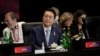 韩国总统尹锡悦2022年11月在巴厘岛出席G20峰会。（路透社）