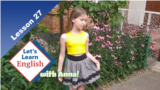 Lesson 27: What are you wearing today?
