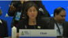 美国贸易代表戴琪大使在底特律召开的2023年亚太经合组织部长会议上致辞。（2023年5月25日）（视频截图）