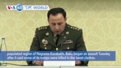 VOA60 World- Azerbaijan's Defense Ministry confirmed cease-fire agreement with ethnic Armenian forces in Nagorno-Karabakh