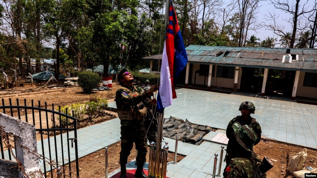 ကရင်အမျိုးသားအလံတော်လွှင့်ထူနေစဉ် (ဧပြီ ၁၅၊ ၂၀၂၄)