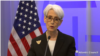 美国副国务卿谢尔曼2023年3月27日在大西洋理事会主办的一场活动上发言。（网络视频截图）