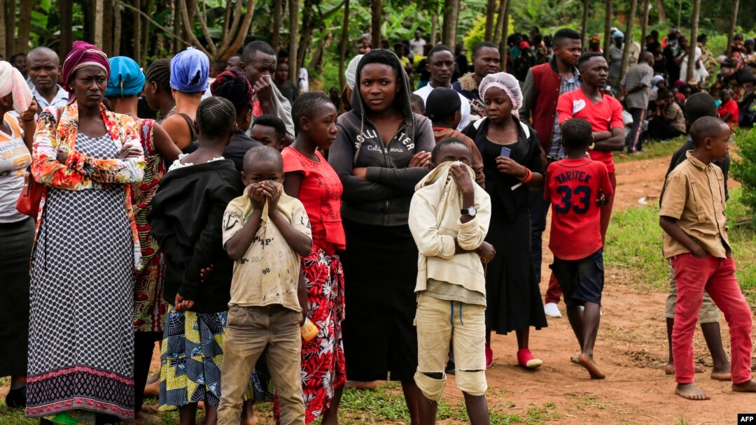 Watu walionusurika katika shambulizi baya la ADF katika mji wa Beni, Novemba 29, 2019. Picha ya AFP