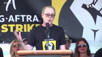 Štrajk glumaca na Tajms skveru u Njujorku