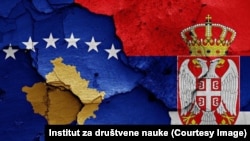Zastave Kosova i Srbije
