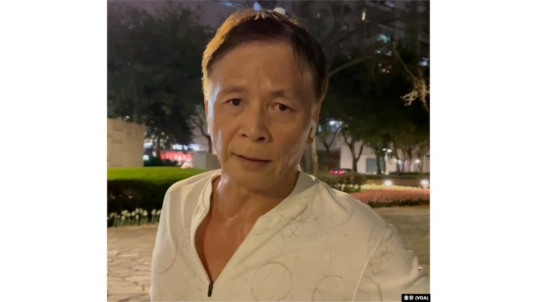 位於台北的建築業者張成一 (美國之音/金谷)