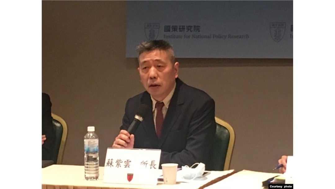 台灣國防安全研究院國防資源與產業研究所所長蘇紫雲。 (陳筠攝)
