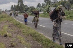 Waathirika ya vita kati ya jeshi la DRC na waasi wa M23.