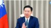 视频截图：台湾外交部长吴钊燮当地时间2022年11月4日通过Skype接受美国之音驻美国国务院记者站主任张蓉湘的专访。
