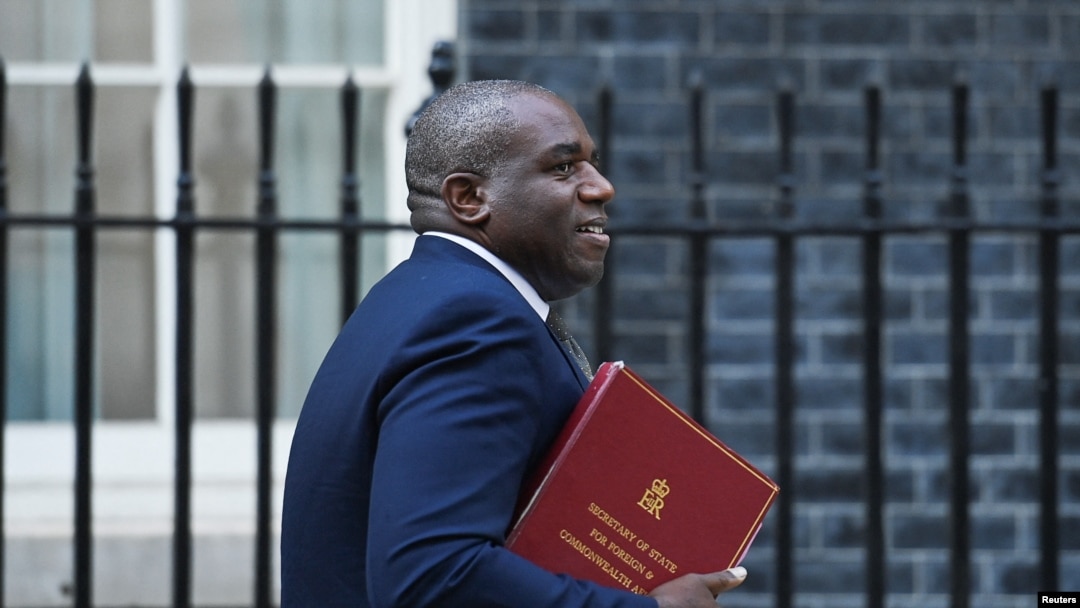 英國外相林德偉在倫敦唐寧街。 資料照