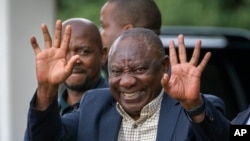 FILE - Rais wa Afrika Kusini Cyril Ramaphosa 