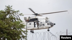 Indege ya kajugujugu ya Monusco i Goma mu buraruko bwa RDC