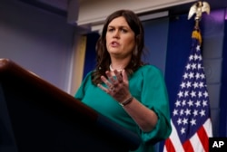 Arhiva - Pres sekretarica Bijele kuće Sarah Sanders
