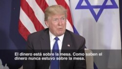 Trump: El dinero para ayudar a Palestina "está sobre la mesa"