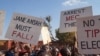 Malawi Election Protesters say the demos and dialogue should run concurrently. (L. Masina for VOA)