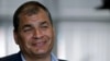 ARCHIVO - En esta foto del 4 de julio de 2018, el expresidente ecuatoriano Rafael Correa (2007-2017) habla durante una entrevista con AFP en Bruselas, Bélgica.