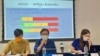 香港民意研究所6月17日公布有关青年政策的民意调查，结果显示54%受访者认为政府制定政策时，不重视年轻人意见。 (美国之音汤惠芸)
