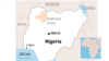 A map of Nigeria showing Zamfara State.