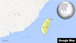 台灣地圖。