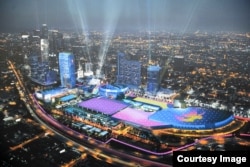 Artist rendering of Downtown Sports Park for the 2024 Los Angeles Olympic Games. (Kirby Lee-USA TODAY Sports)