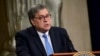 FILE - U.S. Attorney General William Barr speaks at the Justice Department in Washington, July 15, 2019.