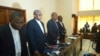 Ba episkopo ya Cenco (Conférence épiscopale nationale du Congo) na Kinshasa, 11 janvier 2017. (Top Congo/VOA)
