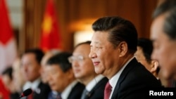 中国国家主席习近平在瑞士参加会谈（2017年1月16日）