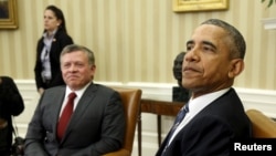 El rey de Jordania dijo que deja Washington "muy optimista" sobre el nivel de apoyo de EE.UU., el liderazgo del presidente Obama en el tema de Siria y con la esperanza de que las discusiones sostenidas entre Washington y Moscú puedan mover el proceso en la dirección correcta.