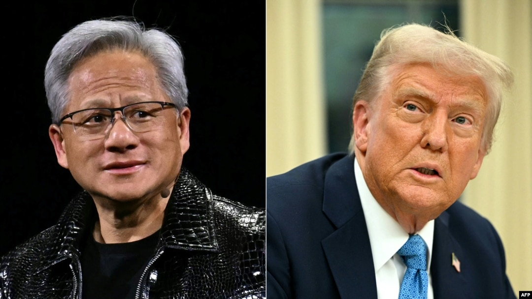 美國總統特朗普與英偉達創辦人兼執行長黃仁勳週五在白宮會面。兩人討論中國人工智能(AI)公司深度索取(DeepSeek)，以及收緊芯片出口的問題。