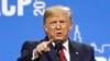 El presidente Donald Trump habla en la Convención de la Asociación Internacional de Jefes de Policía, en Chicago. 28 de octubre, 2019.