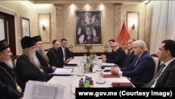 Sastanak crnogorskog premijera Duška Markovića i mitropolita SCP Amfilohija Radovića u Podgorici