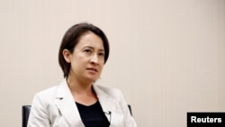 Bi-khim Hsiao, the first woman to serve as Taiwan's de facto ambassador to the United States, has an American mother and studied in the U.S. Photo taken on Oct. 19, 2016.