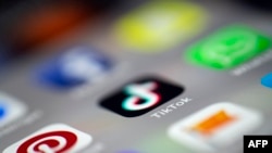 智能手机上的抖音（TicTok）应用程序。