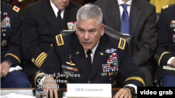 El General John F. Campbell testifica ante el Senado.