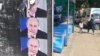 Poster ruskog predsjednika Vladimira Putina u Sjevernoj Mitrovici, 13. maj 2018.
