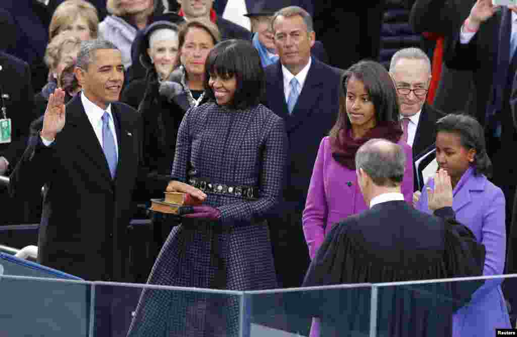 ABŞ prezidenti Barak Obamanın andiçmə mərasimi
