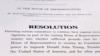 El borrador de una resolución de la Cámara de Representantes de Estados Unidos que establece formalmente los próximos pasos en la investigación de juicio contra el presidente Donald Trump.