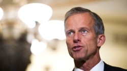 资料照：美国国会参议院多数党党鞭图恩（Sen. John Thune, R-SD）