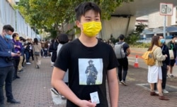 14歲中學三年級學生Harry。（美國之音湯惠芸攝）