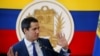 El líder de la oposición venezolana, Juan Guaidó, se dirige a los medios de comunicación el día después de las elecciones regionales y locales, en Caracas, Venezuela, el 22 de noviembre de 2021. REUTERS / Leonardo Fernandez Viloria