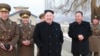 朝鲜领导人金正恩视察朝鲜人民军空军（资料照）