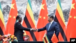 Mutungamiri wenyika VaEmmerson Mnangagwa nemutungamiri weChina Xi Jinping 