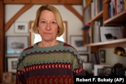 Judy Sandler poses for a picture at her home in Maine, January 23, 2025. (AP Photo/Robert F. Bukaty)