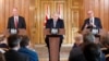 Britain's Prime Minister Boris Johnson, Chris Whitty, Chief Medical Officer for England and Chief Scientific Adviser to the Government, Sir Patrick Vallance, attend a news conference on the novel coronavirus, in London, March 3, 2020.