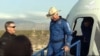 Blue Origin's New Shepard rocket launches carrying passengers Jeff Bezos, founder of Amazon and space tourism company Blue Origin, brother Mark Bezos, Oliver Daemen and Wally Funk, from its spaceport near Van Horn, Texas, July 20, 2021.