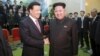 朝鲜领导人金正恩会见中共政治局常委刘云山率领的中共访朝代表团 （2015年10月）