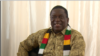 President Emmerson Mnangagwa stands behind Zimbabwe’s currency switch to the bondnotes, in Victoria Falls, Zimbabwe, June 25, 2019. (Columbus Mavhunga/VOA)