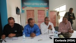 José Maria Neves(terceiro) e presidentes das câmaras do Fogo