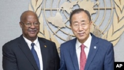 Carlos Gomes Júnior com Ban Ki Moon
